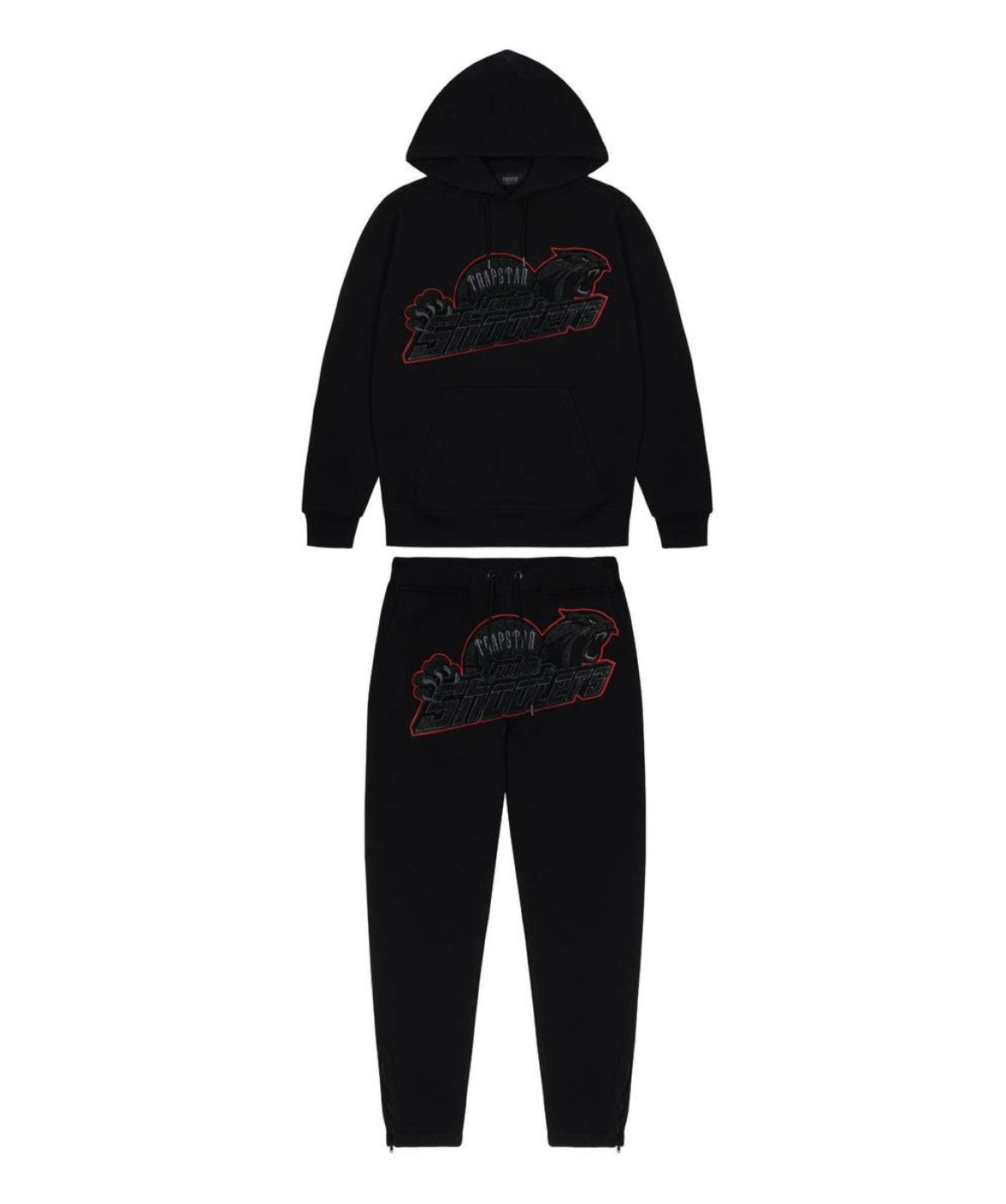 Trapstar Shooters Tracksuit - Black/Red