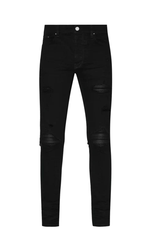 Amiri Amiri Mx1 Distressed Tapered Leg Jeans